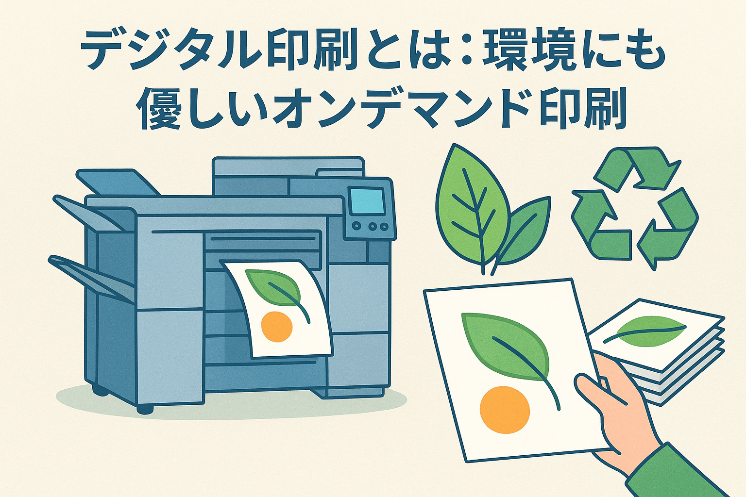 デジタル印刷とは:環境にやさしいオンデマンド印刷|印刷用語集