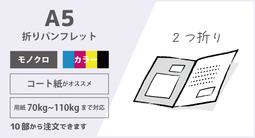 A5(2つ折り)
